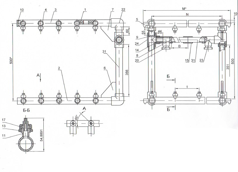 Схема конструкции ТМ-01-40-001СБ