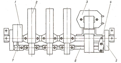 Рис.1. Устройство трехполюсного контактора КТ-6053