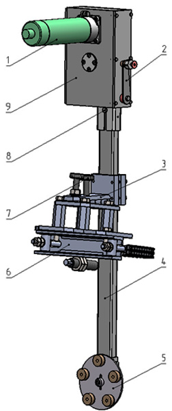 Рис. 1. Внешний вид и основные узлы приспособления для шлифовки седел задвижек К-8085/2М