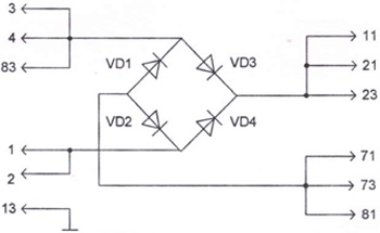 Рис.1. Электрическая принципиальная схема блока выпрямителя БВ-М