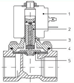 Рис.1. Схема клапана 21H9KB180