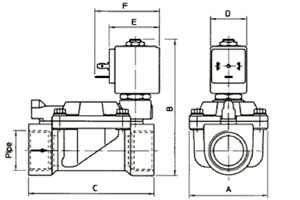 Рис.1. Схематическое изображение клапана 21W7KB500