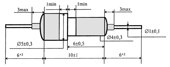 Размеры конденсаторов постоянной емкости К10-51