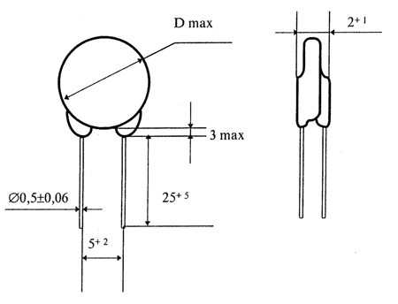 Размеры конденсаторов УК 15-01 