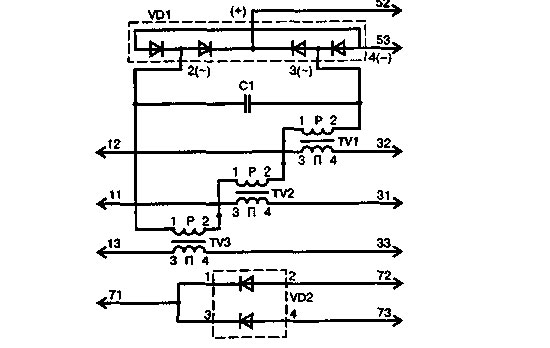 Электрическая принципиальная схема блока ФК-75