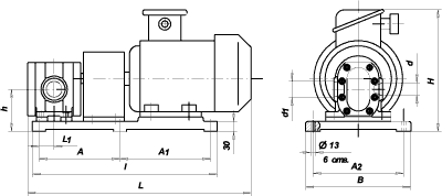 Схема насосного агрегата БГ11-2