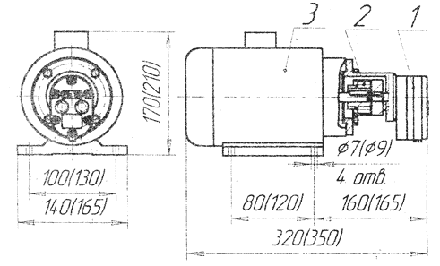 Схема насосных агрегатов БГ11-11, БГ11-11А