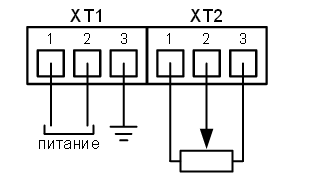 Схема подключения Индикатора положения И-3-ТК