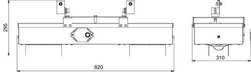 Рис.2. Схема монтажа светильника ДСУ07У-120 "Переход-1" - модификация без желтого светофора