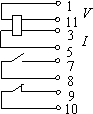 Рис.2. Схема подключения реле АЛ-1