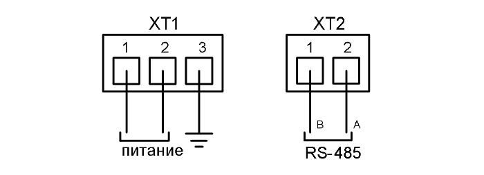 Схема подключения блока выносной индикации БВИ-ТК-1