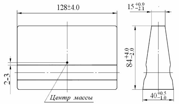 Схема габаритов блоков БМ-6А